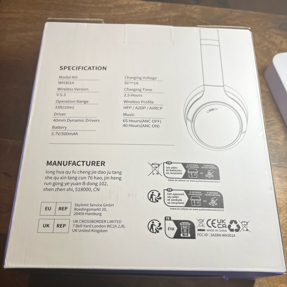 NWT Wireless Noise Canceling Headphones - Picture 3 of 4